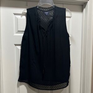 Izod Black Sleeveless Blouse